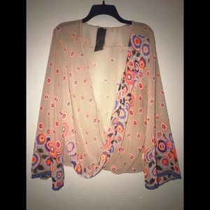 Sheer Floral Blouse